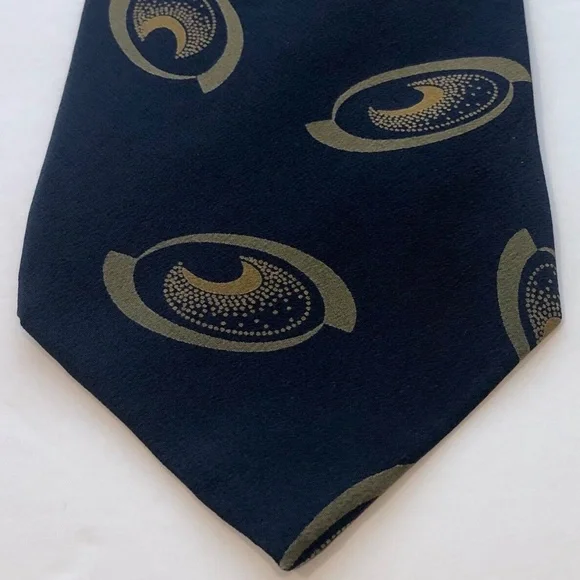 Men's Robert Stewart Blue Combo 100% Silk Neck Tie - Picture 3 of 6